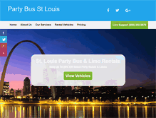 Tablet Screenshot of partybusstlouis.net